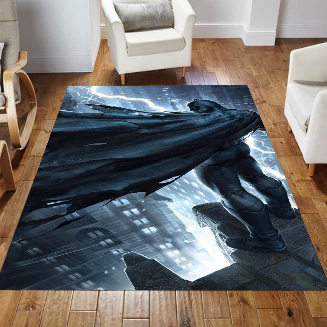 Batman Anti Slip Area Rug Living Room Rug Birthday Gift Etsy