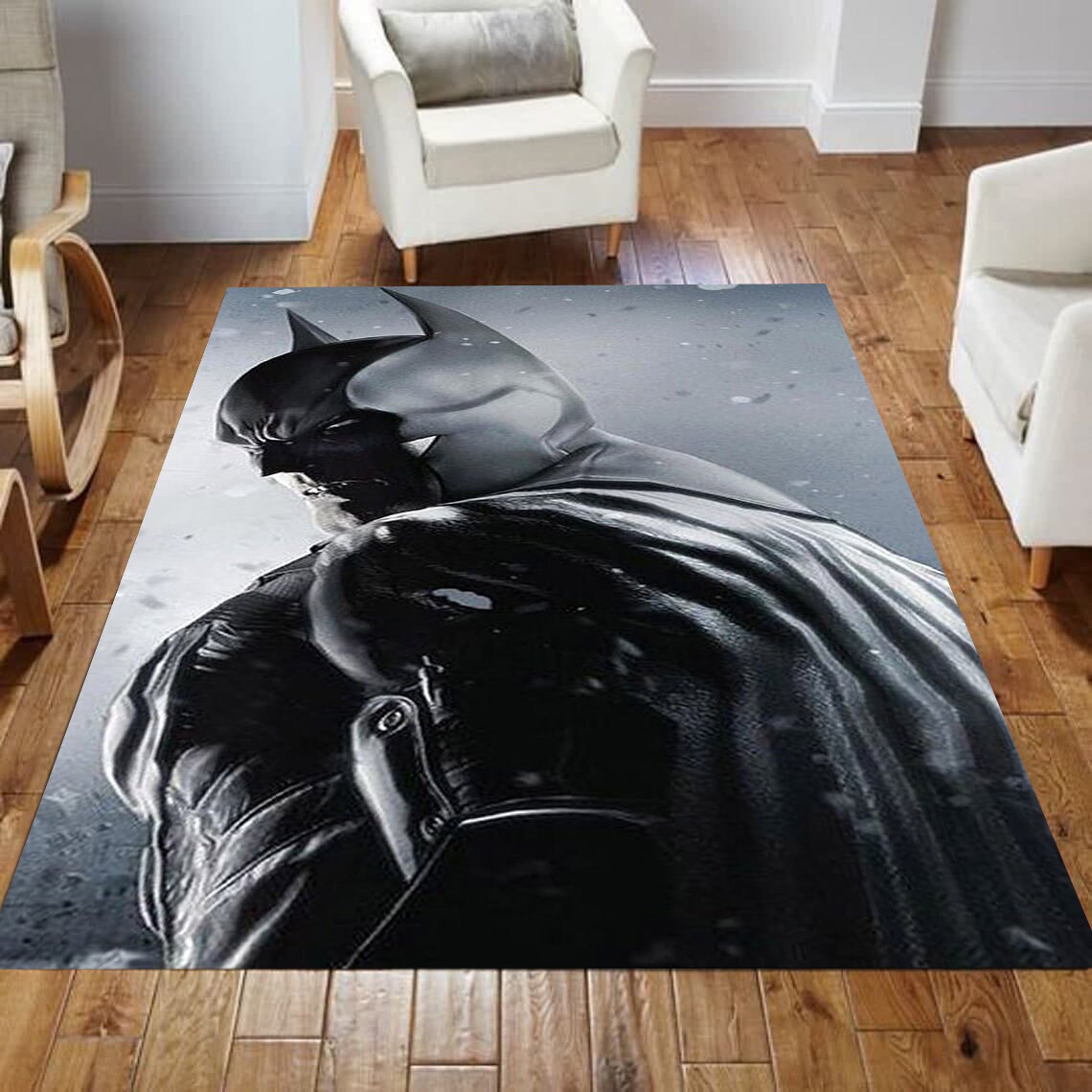 Batman Home Decor Batman Batman Shield Rugs Batman Carpet Etsy