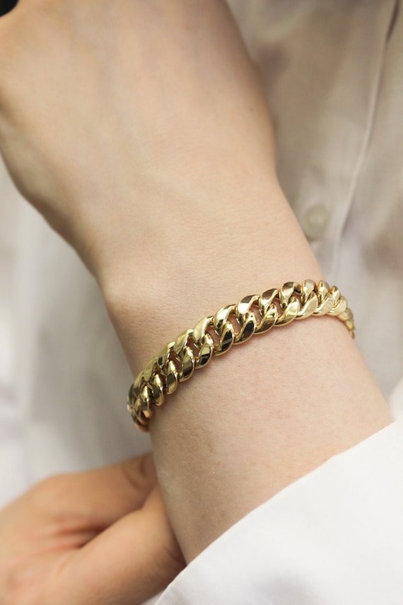 14k Real Gold 9mm Miami Cuban Link 