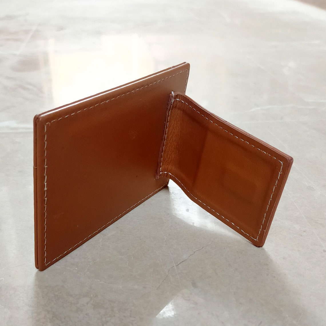 Slim Card Holder Leather Credit Card Wallet Holder Etsy