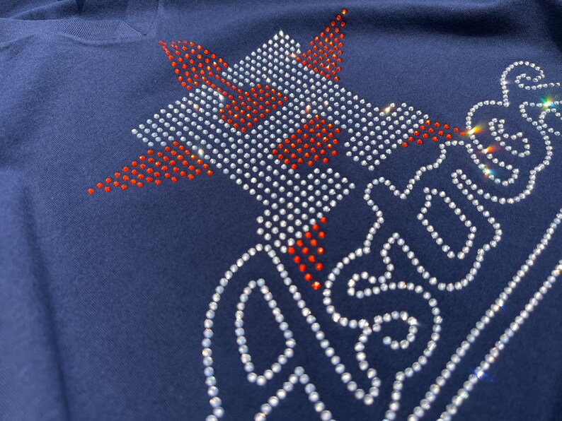 Astros Crystallized Shirt/womans Astros Shirt/astros Bling Etsy