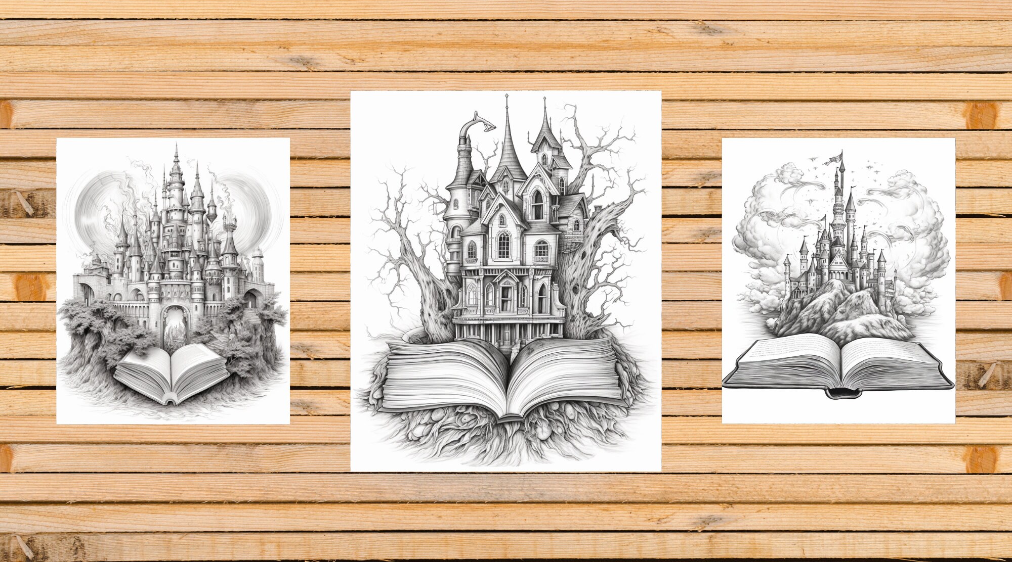 Open Magic Book Coloring Pages Magic Coloring Pages Magical Coloring