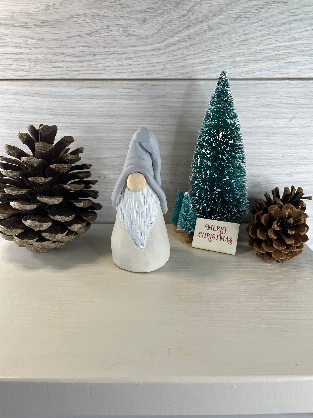 Handmade Gnome Clay Christmas Gnome Ornament Decoration. Etsy