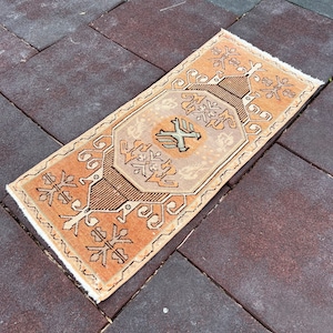 2x3 Small Runner Rug, Fabulous Old Turkish Rug, Awesome Rare Anatolian Turkish Rug, Beige Small Antique Rug, Wall Hangings Rug, Door Mat Rug