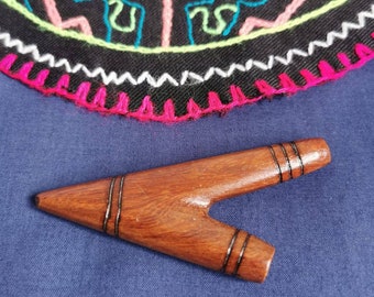 Kuripe Rapé Handmade of solid wood Cumaceba from Peru. Ayahuasca Kambo