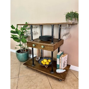 De Sophie: Industriële thee / Bar Cart (aanpasbaar)