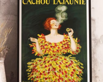 Cachou Lajaunie Poster: Vintage French Art Nouveau Bar Decor (Digital Download
