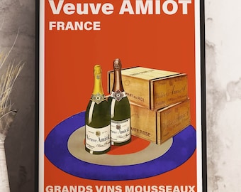 1930 年代のフランスのシャンパン ポスター – ヴィンテージ ヴーヴ A