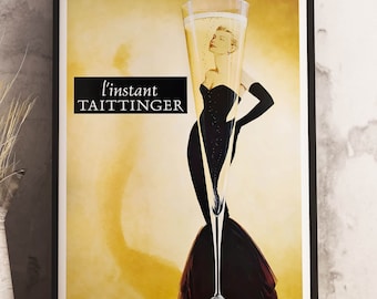 オリジナル ヴィンテージ フランス ランスタン テタンジェ シャンパン