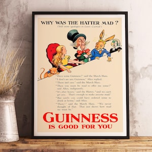 Guinness Time Poster: Vintage Irish Stout Advertising Print