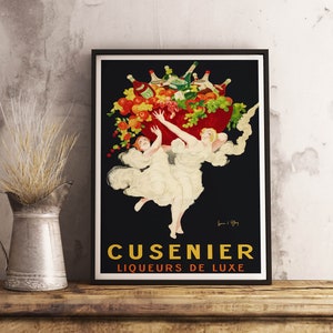 Cusenier ヴィンテージ フード&ドリンク プリント - バー装飾 - レトロな印刷可能なポスター - カフェの壁紙 - 部屋の装飾 - アンティーク ポスター