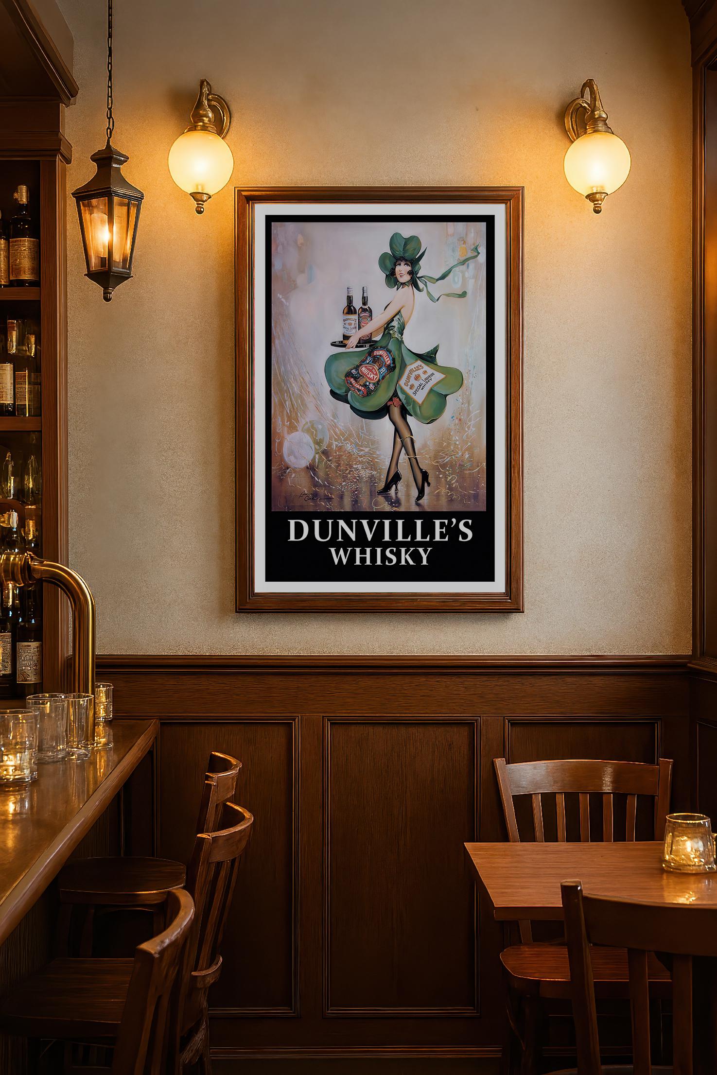 Dunville's Irish Whiskey Poster - Vintage Bar Pub Decor - St. Patrick's ...