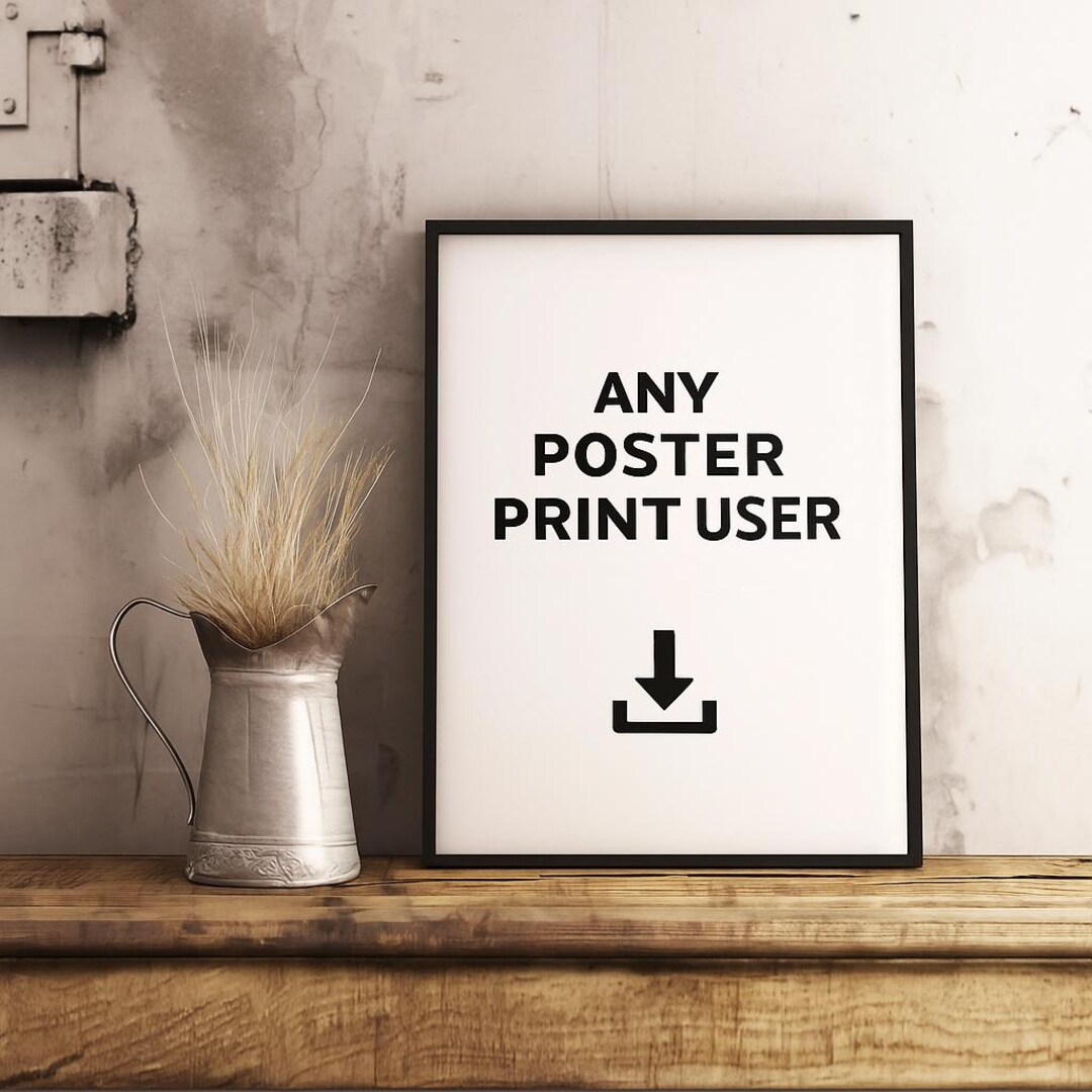 Personalized Custom Poster: Digital Download or Print - High-res Wall ...