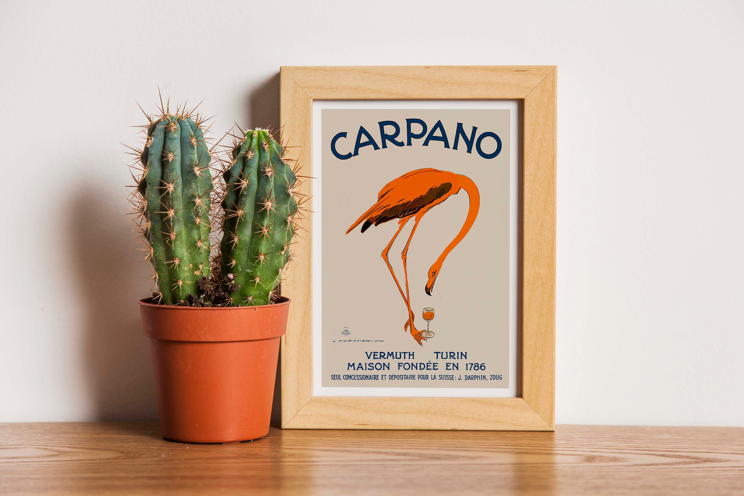 Be A Flamingo in a Flock Of Pigeons - Metal Humour Wall Sign 1