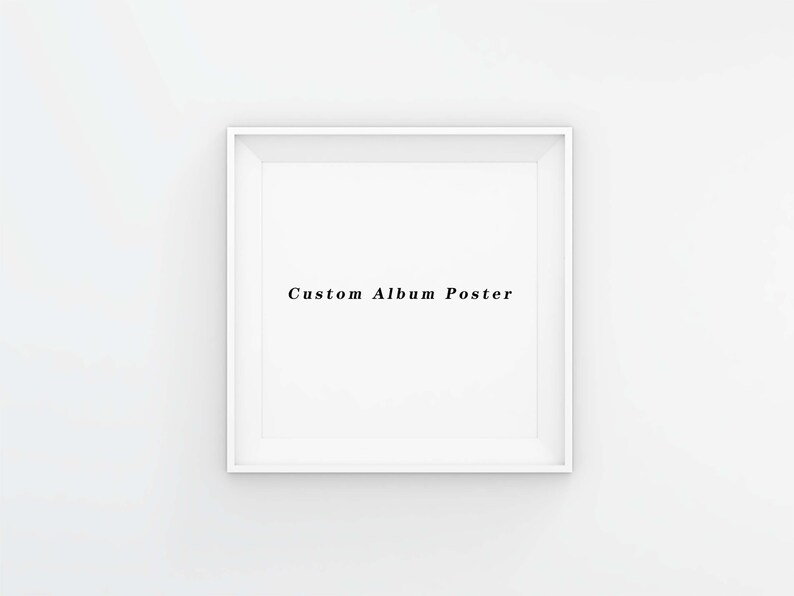 Custom Album Cover CANVAS Print Album Cover Great Gift Idea Etsy