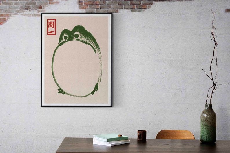 Japanese Matsumoto Hoji Frog Set of 3, Vintage Frog Woodblock Poster ...