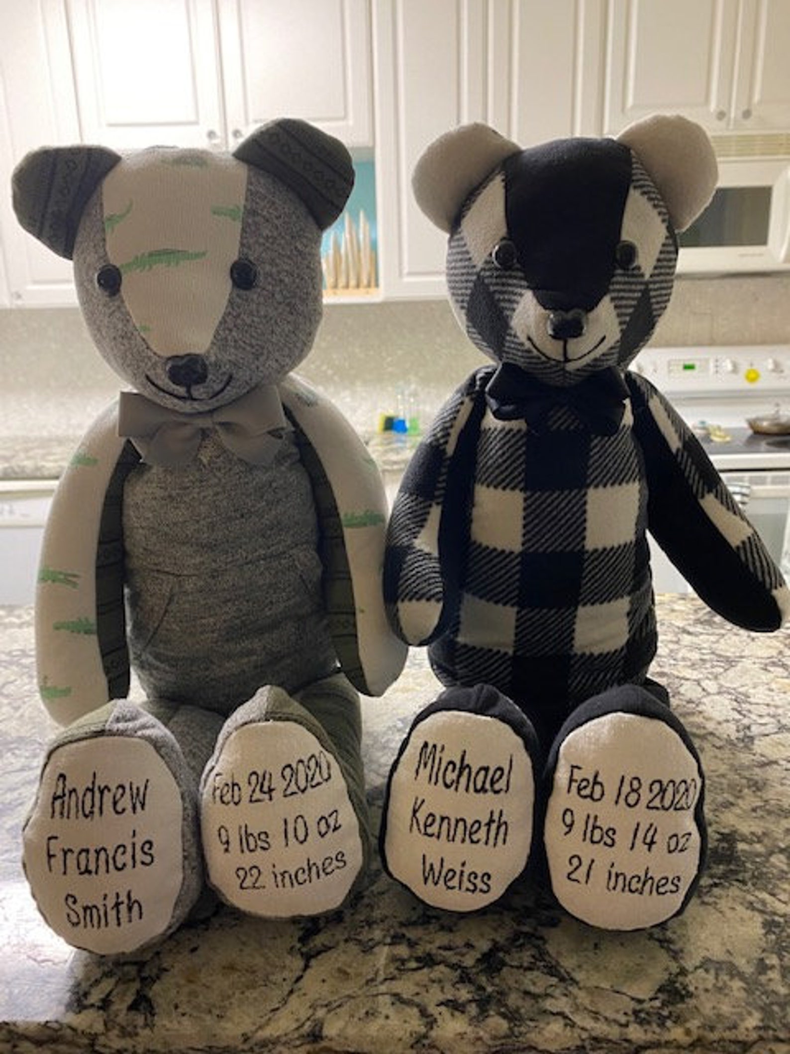 memory bear weight and height