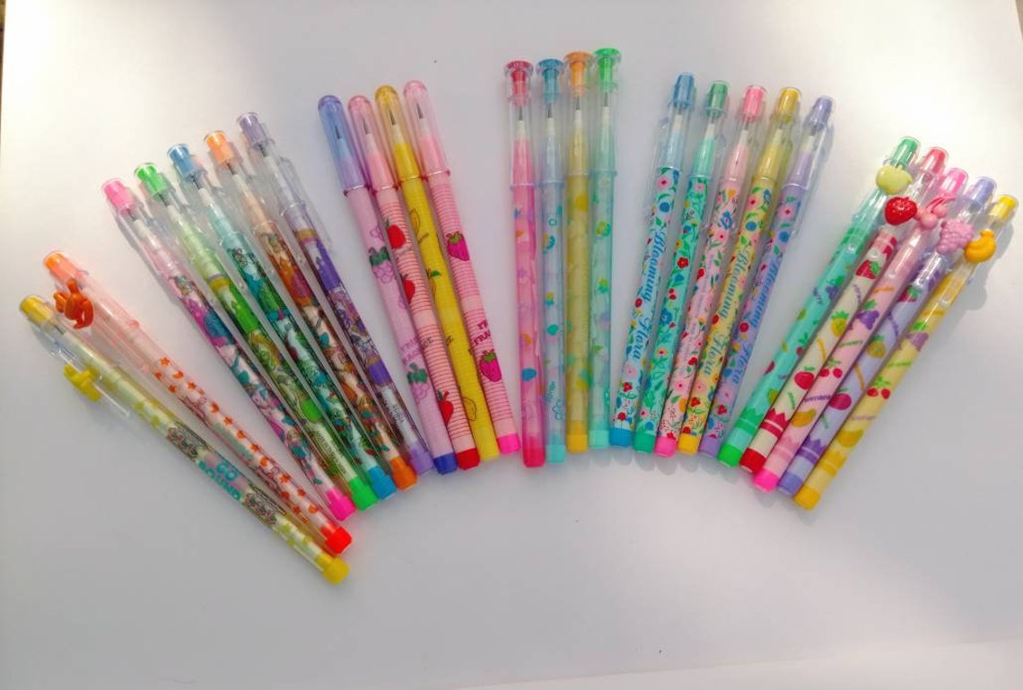 Various pencils from the 80s and 90s fruits flowers and much Etsy