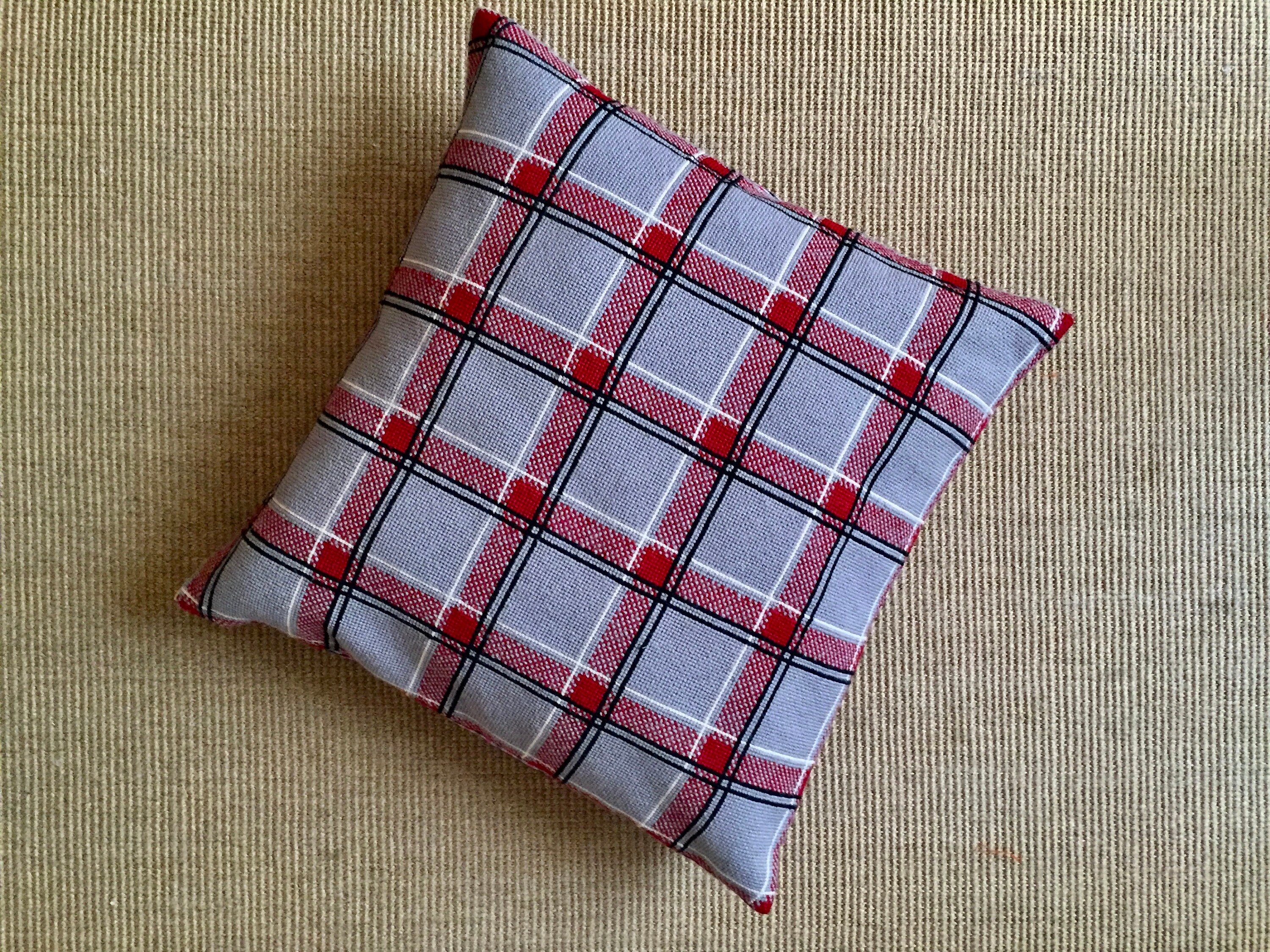 Coussin Aux Petits Points Écossais - Tartan
