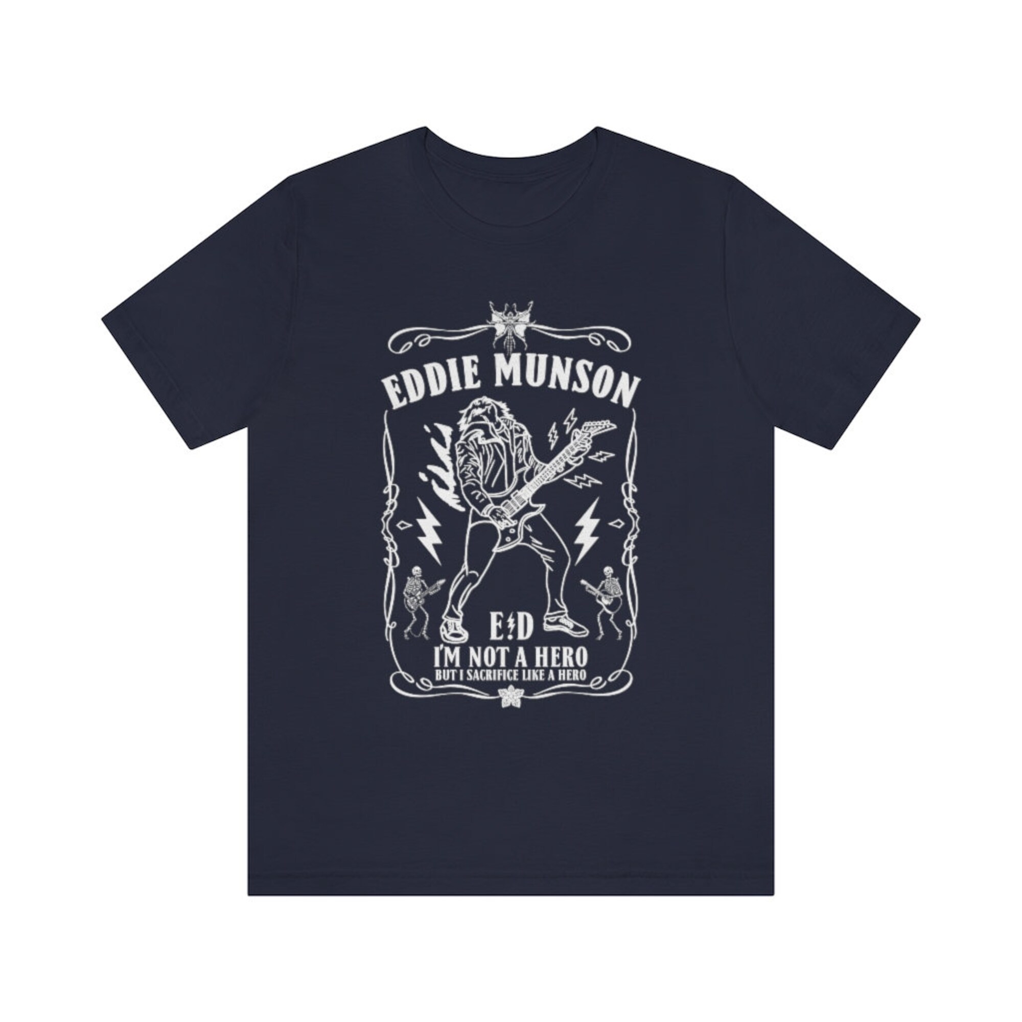 Discover Eddie Guitar T Shirt, Stranger Things T Shirt