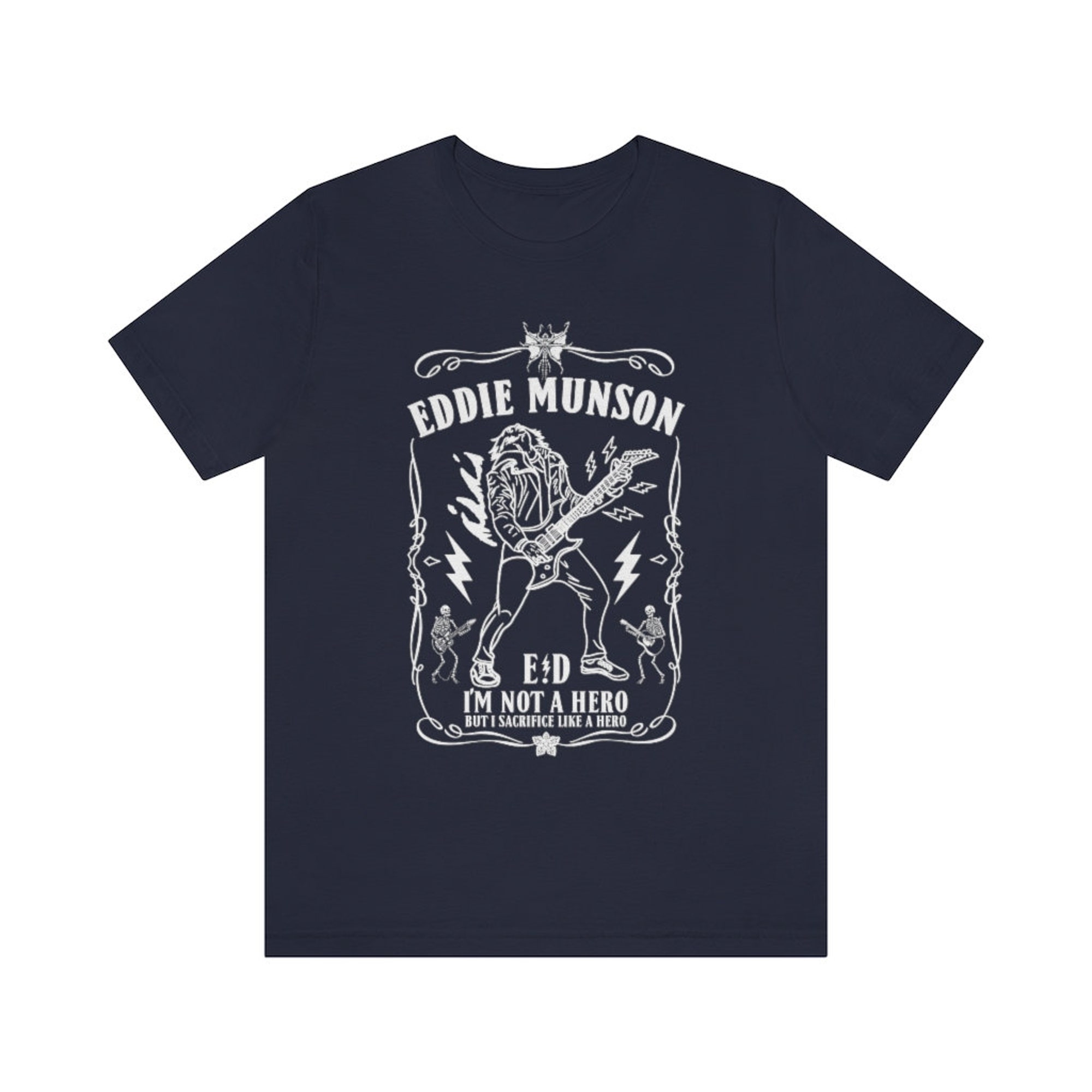 Discover Eddie Guitar T Shirt, Stranger Things T Shirt