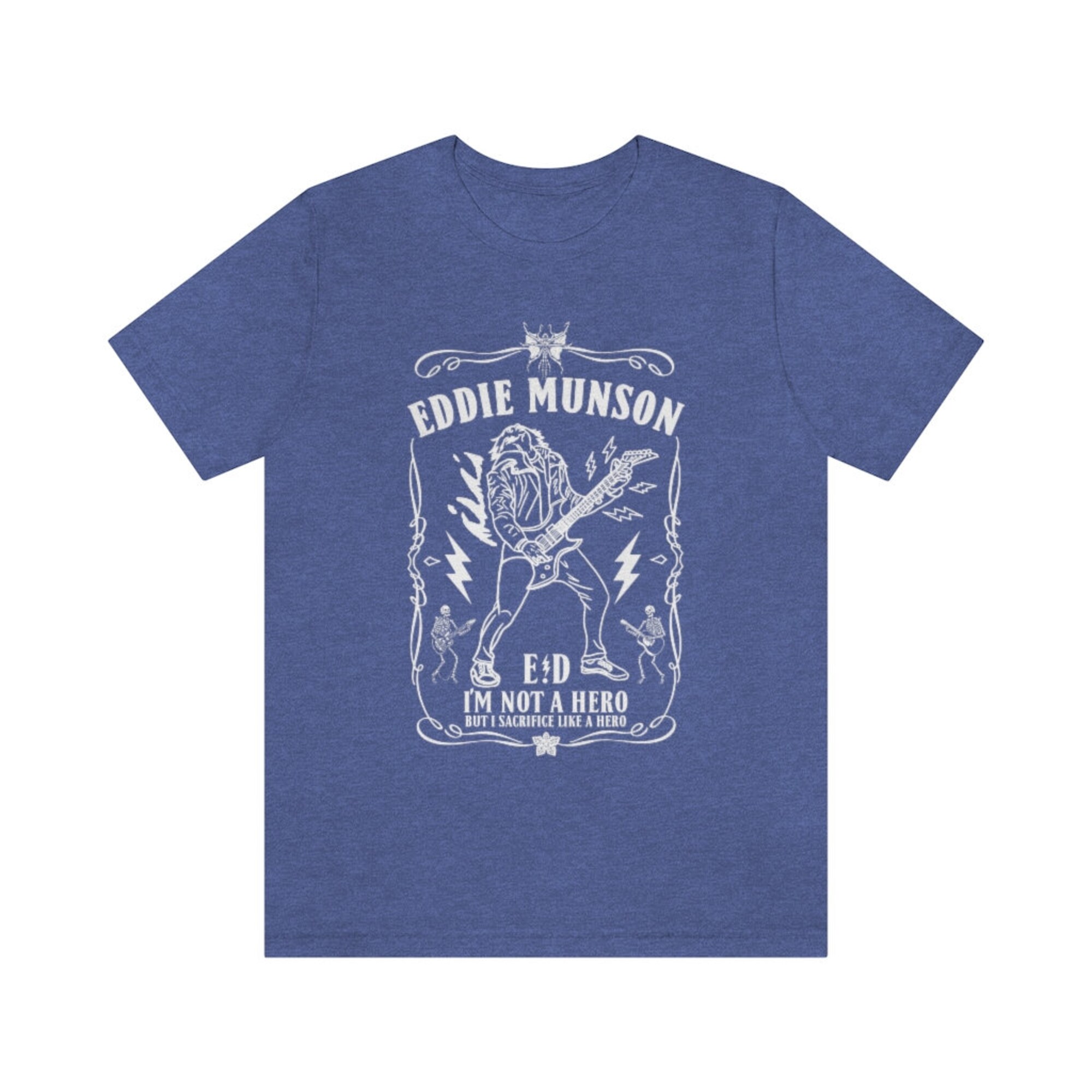 Discover Eddie Guitar T Shirt, Stranger Things T Shirt