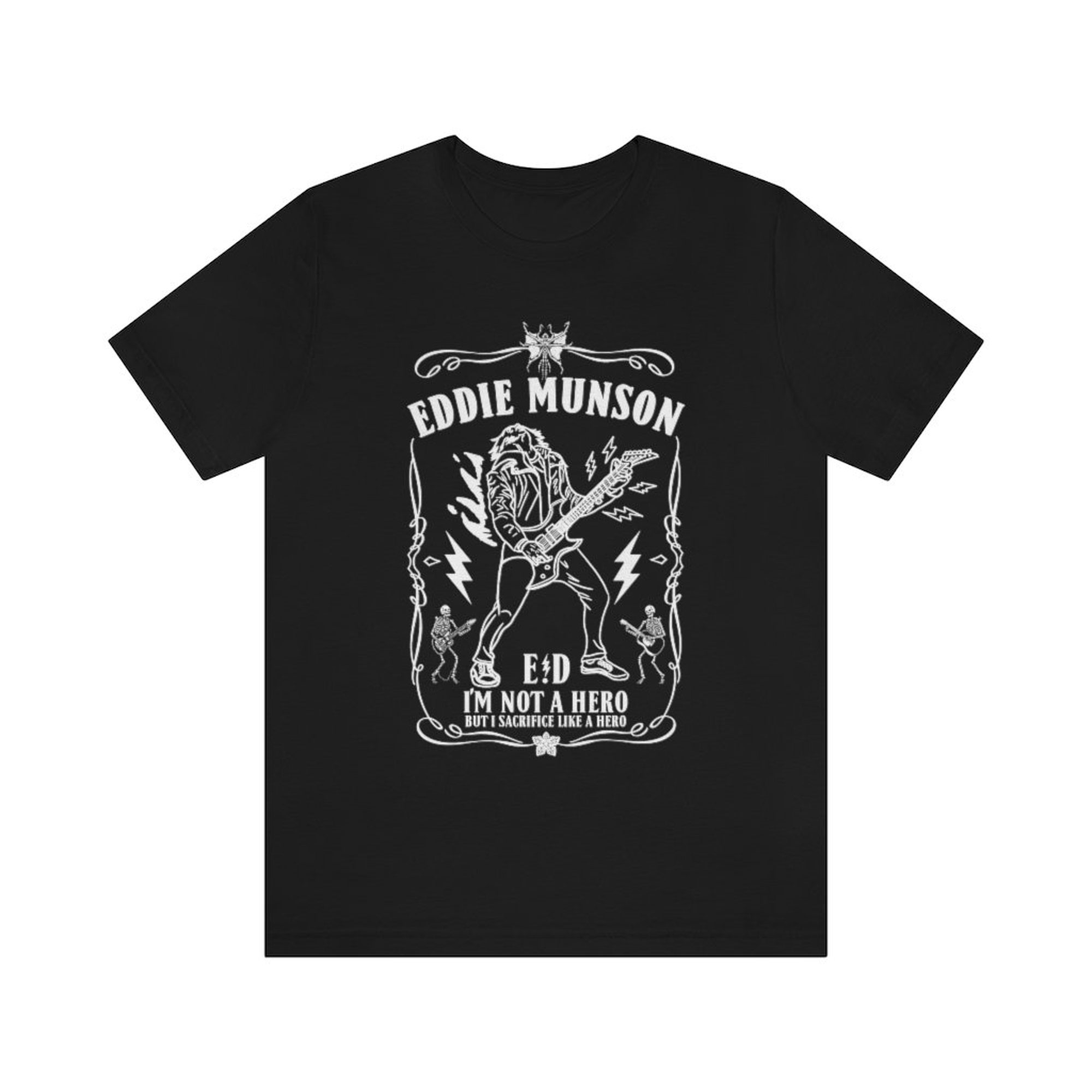 Discover Eddie Guitar T Shirt, Stranger Things T Shirt