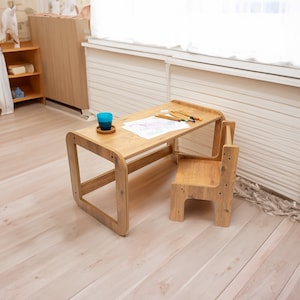Montessori Table, Kids Furniture, Chrildiren Play and Activity Table, Kids Room Decor, Playroom Furniture, Toddler Desk and Chair,Kids Table