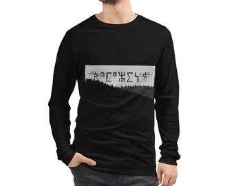 Unisex Long Sleeve Tee amazigh minimalist design