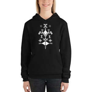 Patrones de tatuajes bereberes amazigh Sudadera con capucha unisex