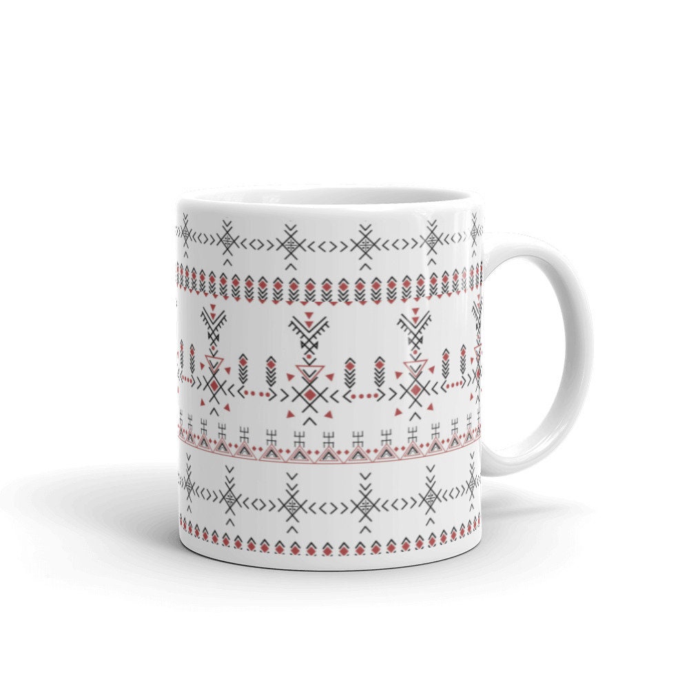 Mug Berber With Tifinagh & Amzigh Tattoi