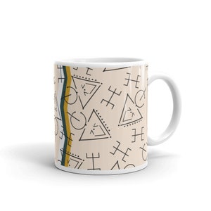 Taza patrones amazigh y tifnagh