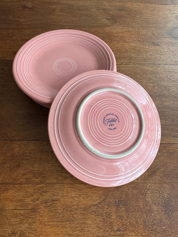 Pink Fiesta Dinner Plates Pink Fiestaware Plate Set Of
