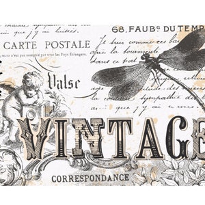 Vintage Wallpaper Decoupage Paper