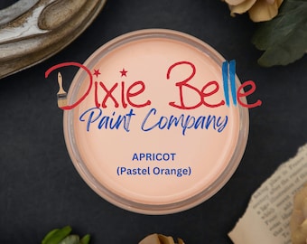 APRICOT - Dixie Belle Chalk Mineral Paint - Pastel Orange - Furniture Paint