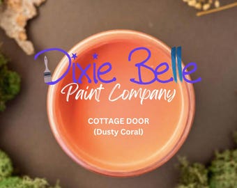 COTTAGE DOOR - Dixie Belle Chalk Mineral Paint - Coral - Furniture Paint - Cottage Collection