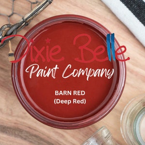 BARN RED - Dixie Belle Chalk Mineral Paint - Deep Red - Furniture Paint