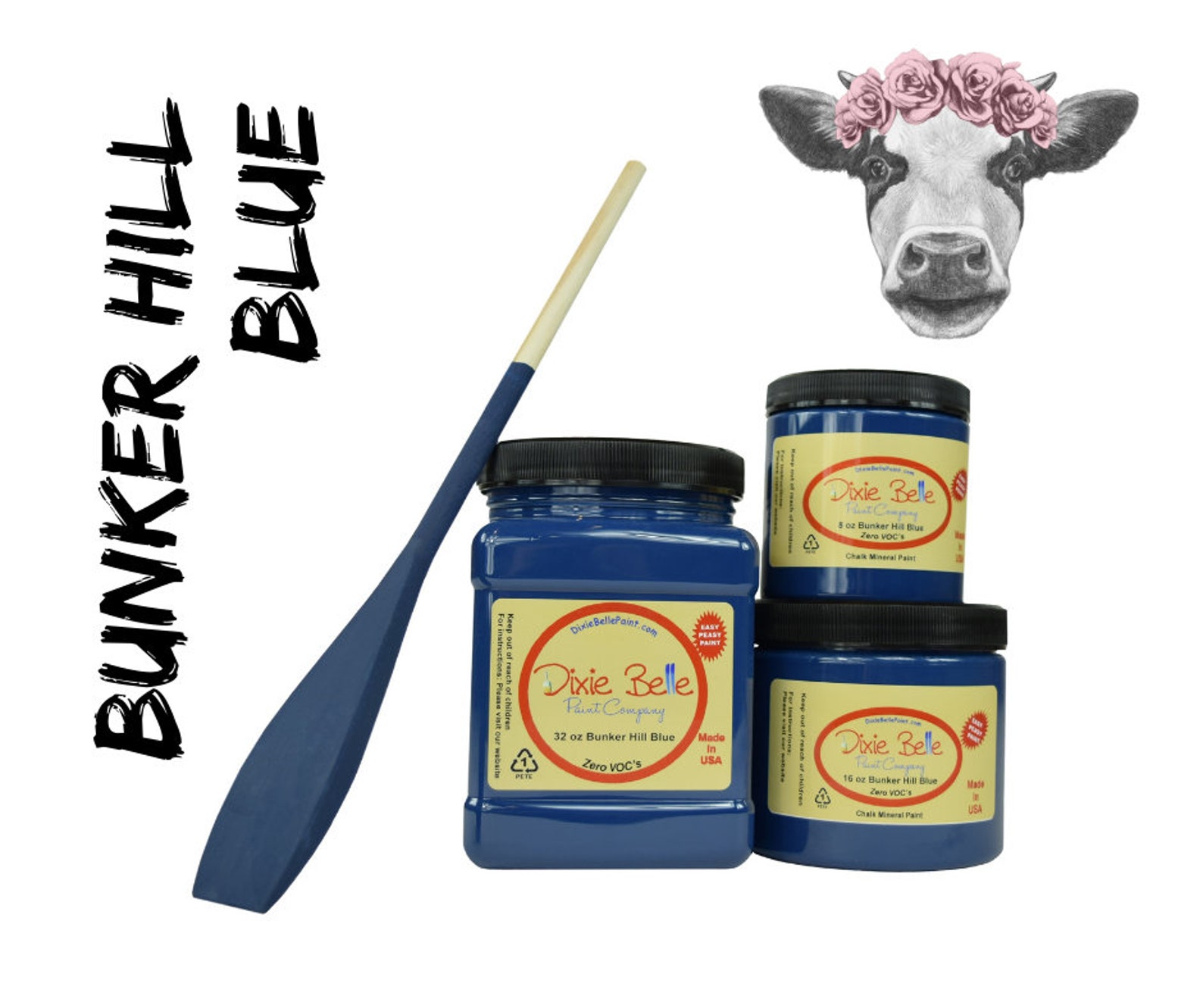 Blue Bunker Hill Blue Dixie Belle Chalk Mineral Paint Etsy