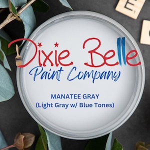 MANATEE GRAY - Dixie Belle Chalk Mineral Paint - Light Gray - Furniture Paint