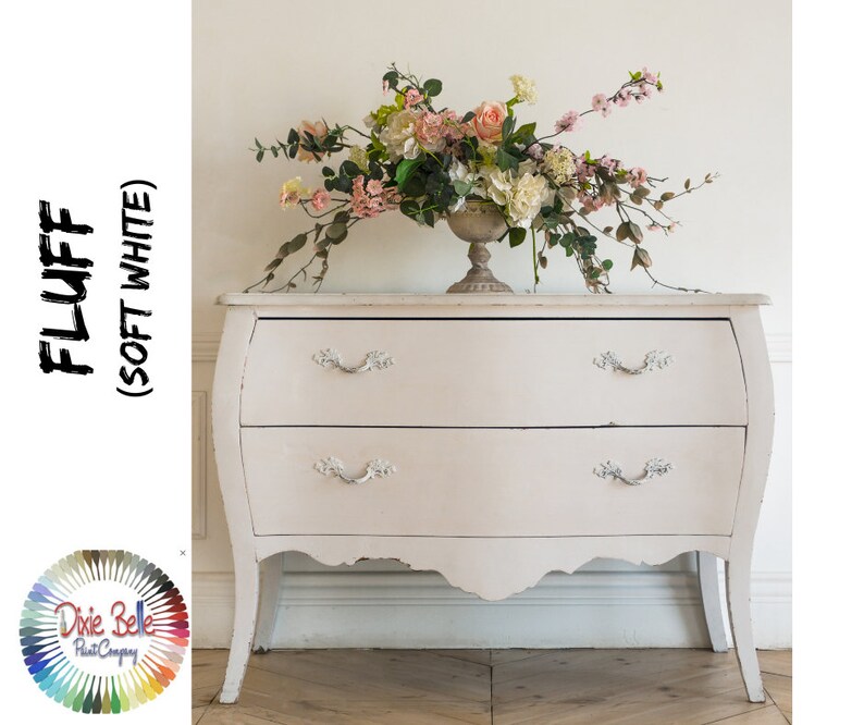 White Fluff Soft White Dixie Belle Chalk Mineral Paint White Paint Etsy