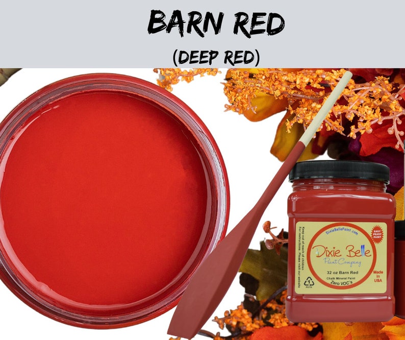 Red Barn Red Dixie Belle Chalk Mineral Paint Red Paint Etsy