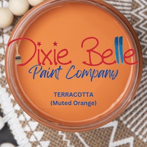 TERRACOTTA - Muted Orange - Dixie Belle Chalk Mineral Paint  - Furniture Paint