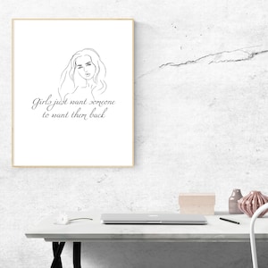 Brooke Davis Quote | One Tree Hill Quote | What Girls Want | One Tree Hill Home Decor | OTH Art | Art Matters | Feminine Wall Art