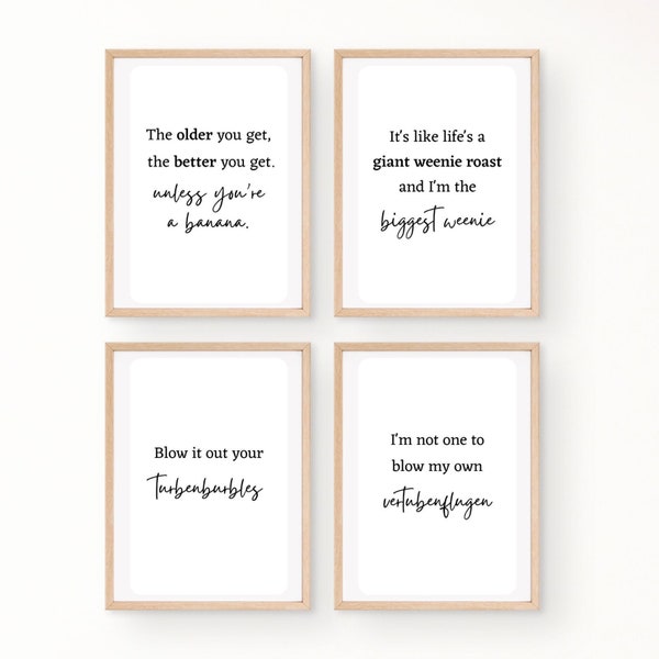 Golden Girls Set of 4 Rose Quotes | Rose Nylund Quotes | Rose Nylund | Golden Girls Decor | Golden Girls Printable | St. Olaf Stories