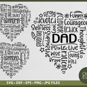 Mom and Dad SVG Bundle, Mom Love SVG, Dad Svg, Mum Svg, Dad Word Art ...