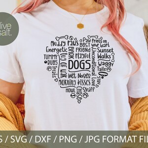 Dog Mom SVG, word art svg, dog lover svg, heart svg, Dog mom shirt svg, dog waterslide svg, Dog pillow svg, dog mom sublimation, dog mug svg image 4