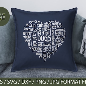 Dog Mom SVG, word art svg, dog lover svg, heart svg, Dog mom shirt svg, dog waterslide svg, Dog pillow svg, dog mom sublimation, dog mug svg image 3