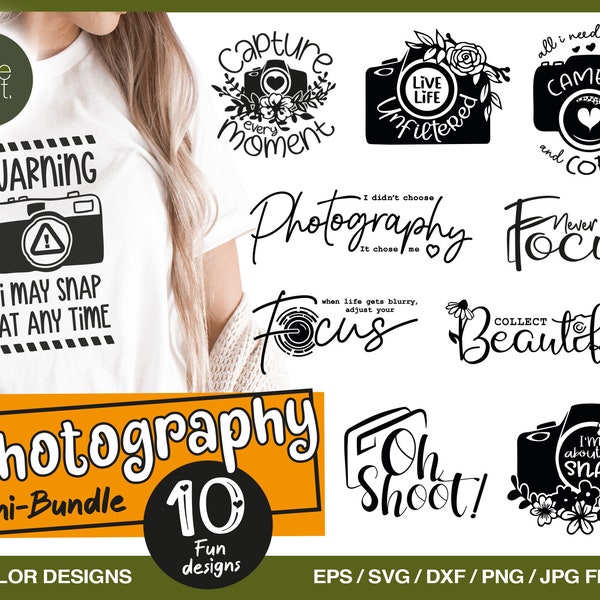 Fotografie SVG Bundle, Kamera SVG Bundle, Fotografie Zitat Bundle, Lustige Fotografie png Sublimation Datei, lustige Fotografie Schneidedateien