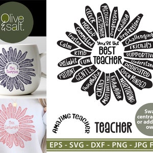 Enseñando svg, Regalo del maestro SVG, Mejor maestro svg, Taza de maestro svg