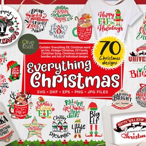 Kerst SVG Bundel, Kerst shirt sublimatie bundel, Kerst mok SVG, Funny Christmas svg Bundel, Beste Santa SVG, Noordpool svg
